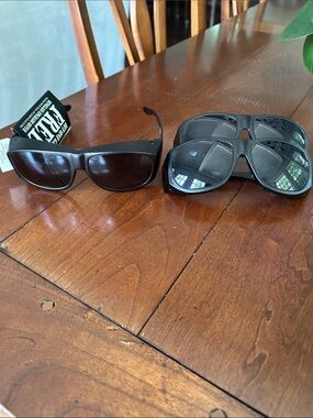 Lot of 3 Men's Black Polarized Sunglasses - SolarShield